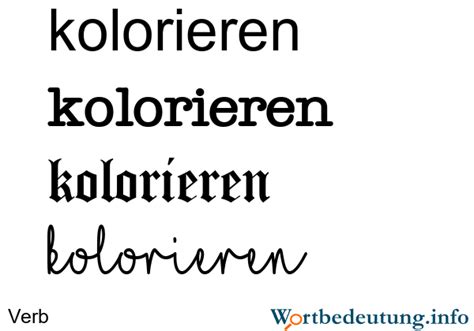 kolorieren‎: Bedeutung, Definition